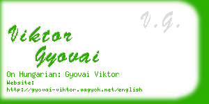 viktor gyovai business card
